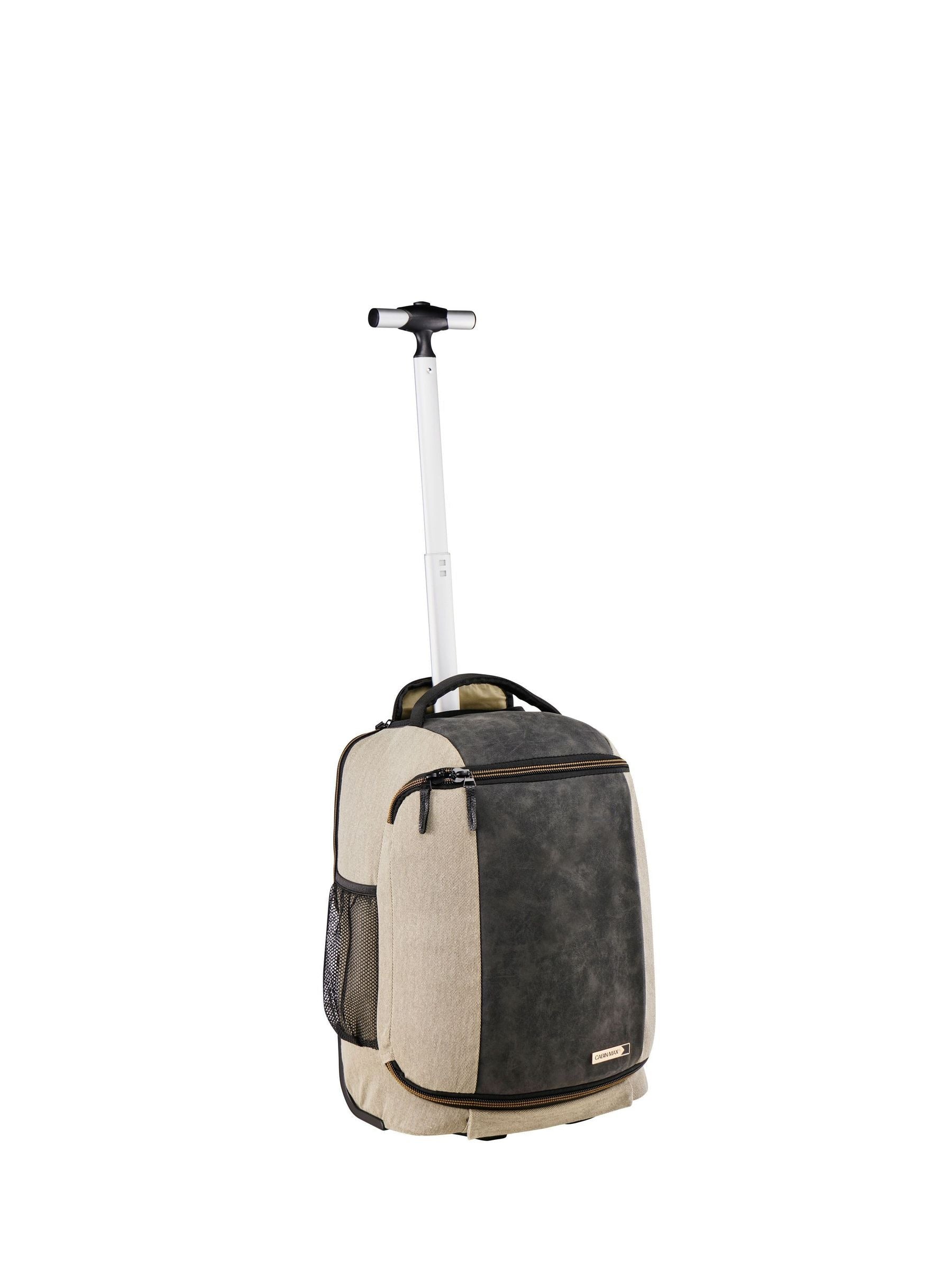 Cabin Max Grey Manhattan Hybrid 30 Litre 45x36x20cm Backpack / Trolley Easyjet Carry on Hand Luggage image 1