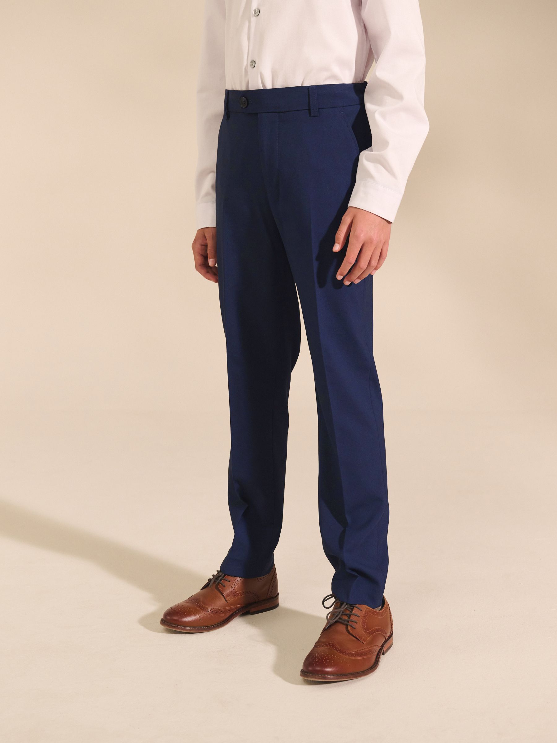 Dsiney Kidz - Dark Blue Skinny Fit Suit Trousers (1.5-16yrs) image 1