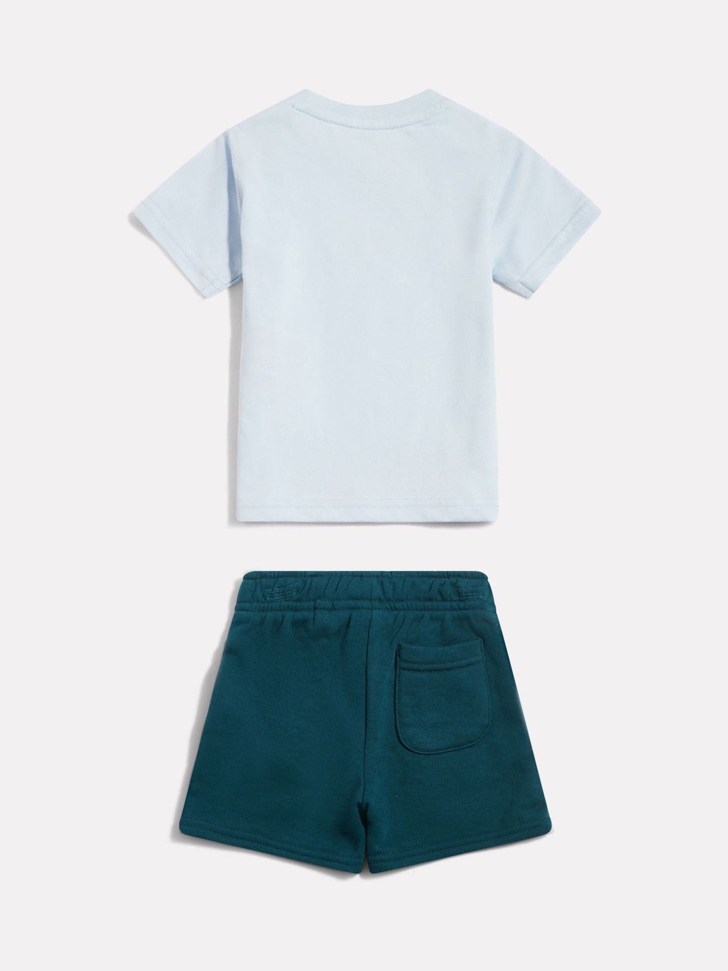 New Balance Light Blue Stacked Graphic Jersey T-Shirt & FT Shorts Set image 2