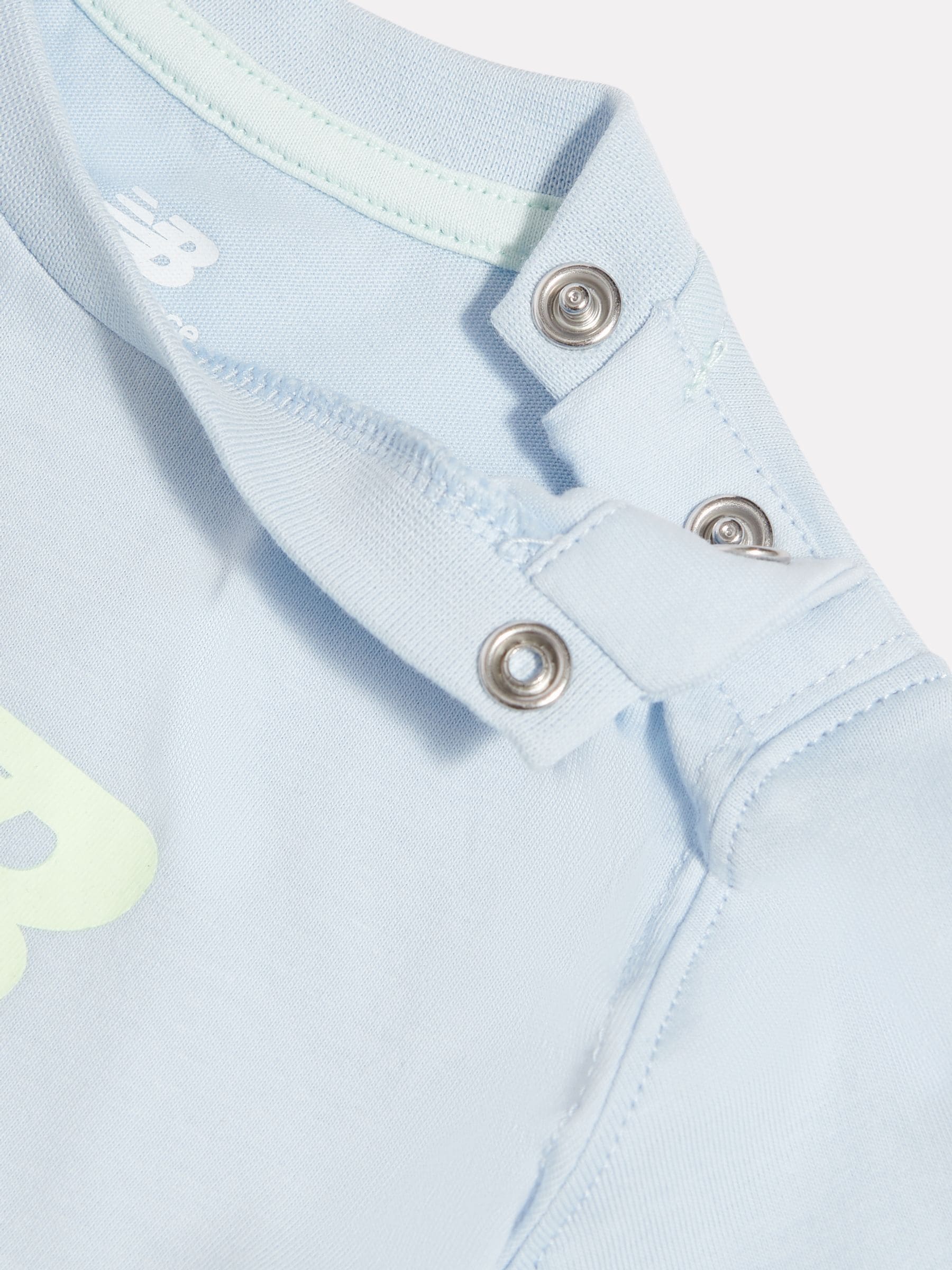 New Balance Light Blue Stacked Graphic Jersey T-Shirt & FT Shorts Set image 4