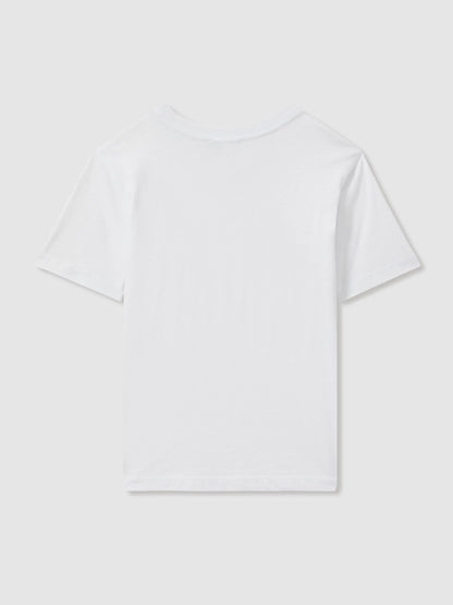 Dsiney Kidz - Reiss White Bless 9-13 yrs Crew Neck T-Shirt image 2