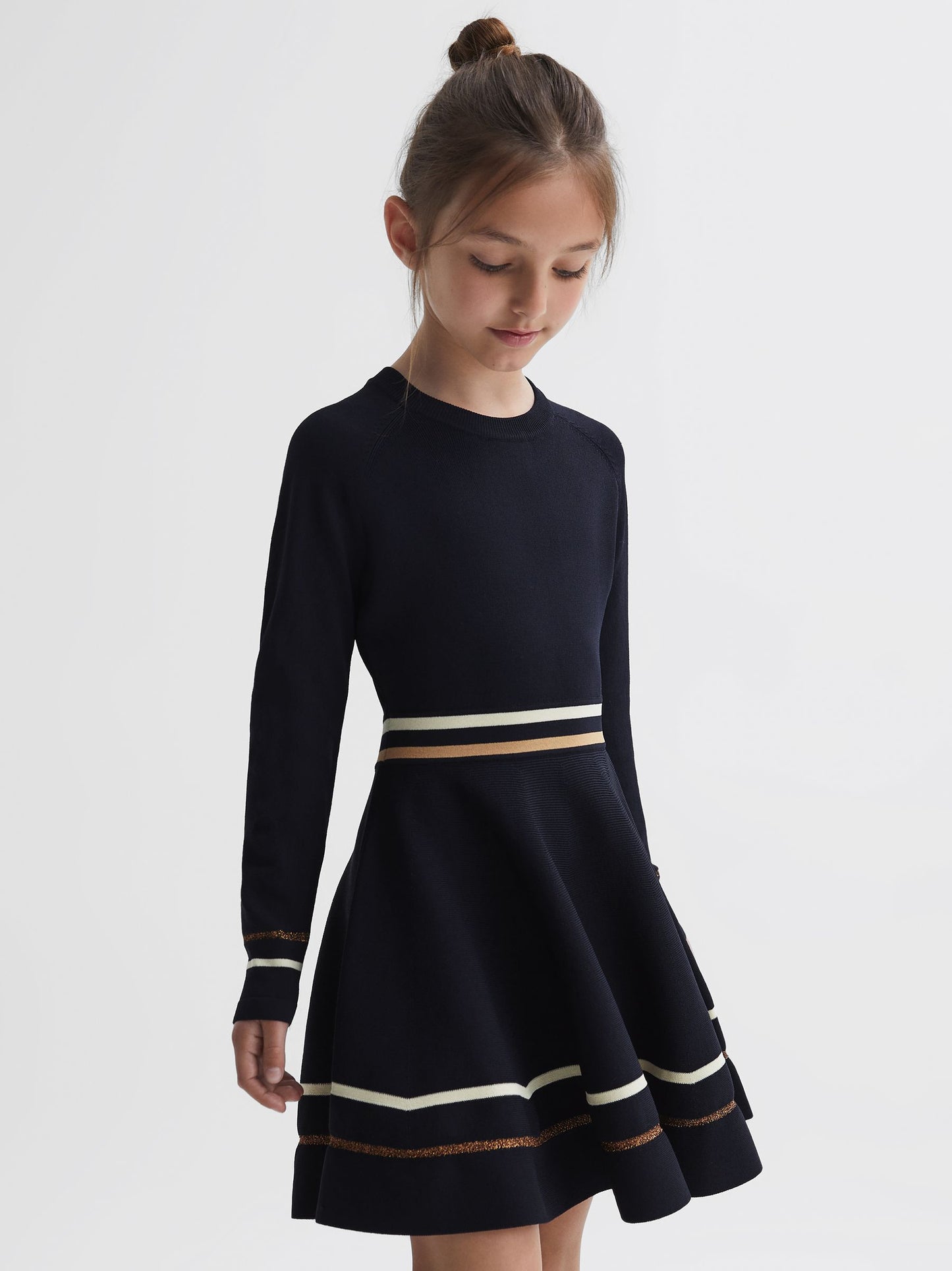 Dsiney Kidz - Reiss Navy Edith Junior Knitted Dress image 1