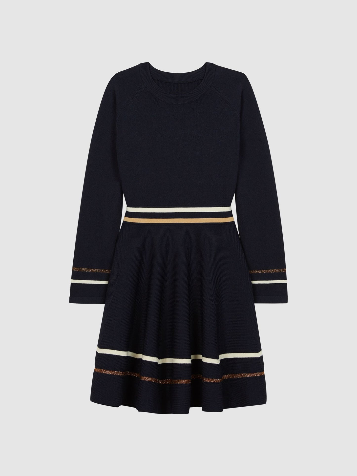 Dsiney Kidz - Reiss Navy Edith Junior Knitted Dress image 2