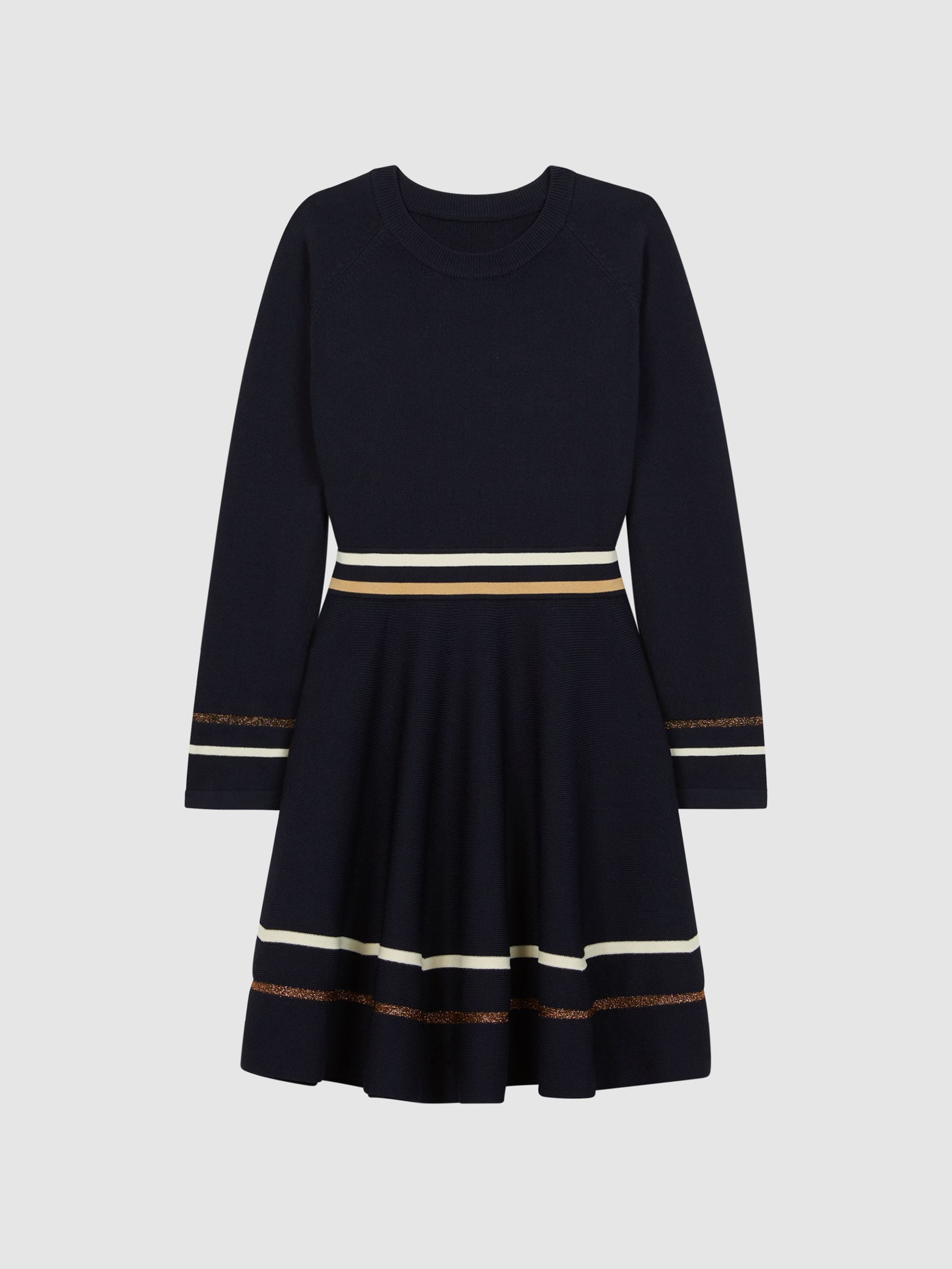 Dsiney Kidz - Reiss Navy Edith Junior Knitted Dress image 2