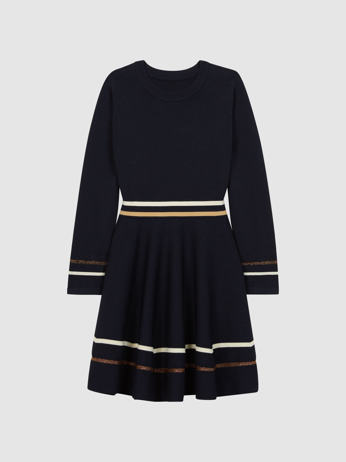 Dsiney Kidz - Reiss Navy Edith Junior Knitted Dress image 2
