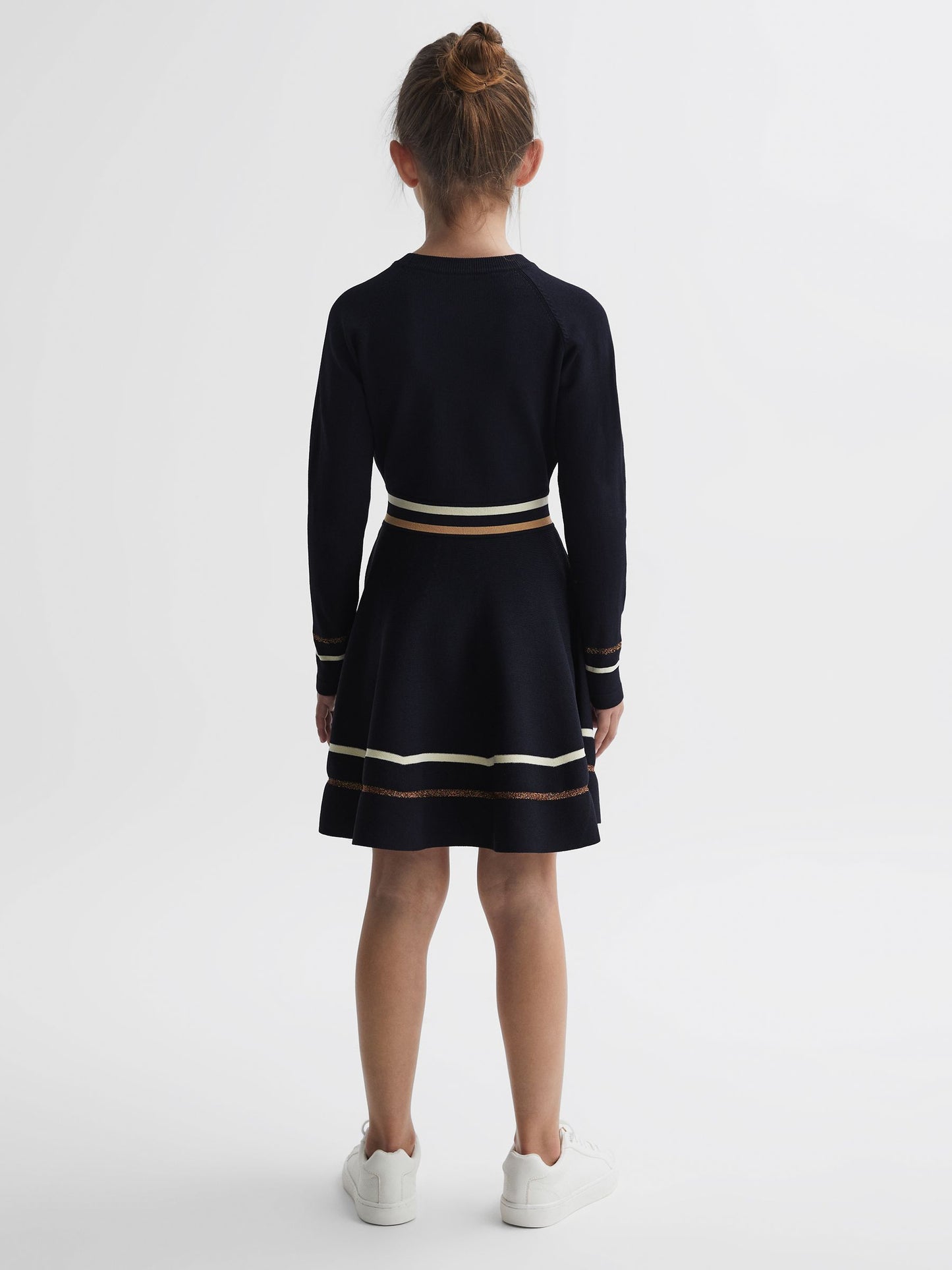 Dsiney Kidz - Reiss Navy Edith Junior Knitted Dress image 5
