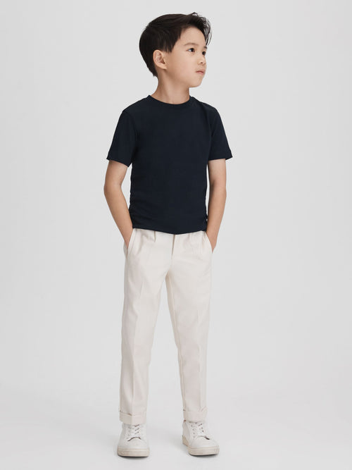 Reiss Navy Bless 3-9 yrs Cotton Crew-Neck T-Shirt image 1