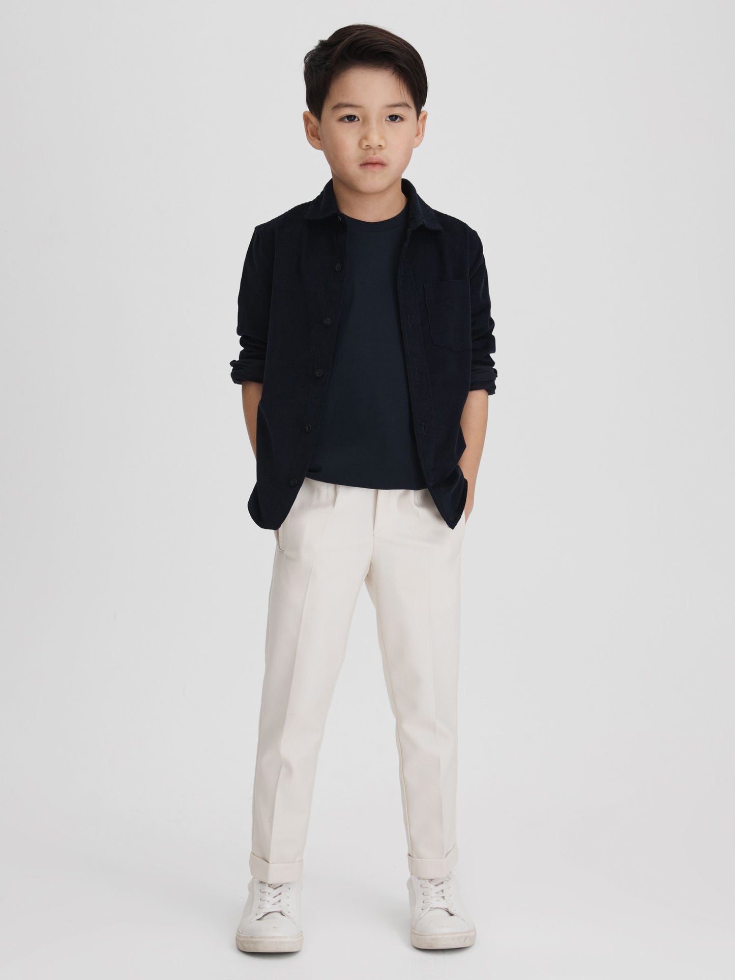 Reiss Navy Bless 3-9 yrs Cotton Crew-Neck T-Shirt image 4