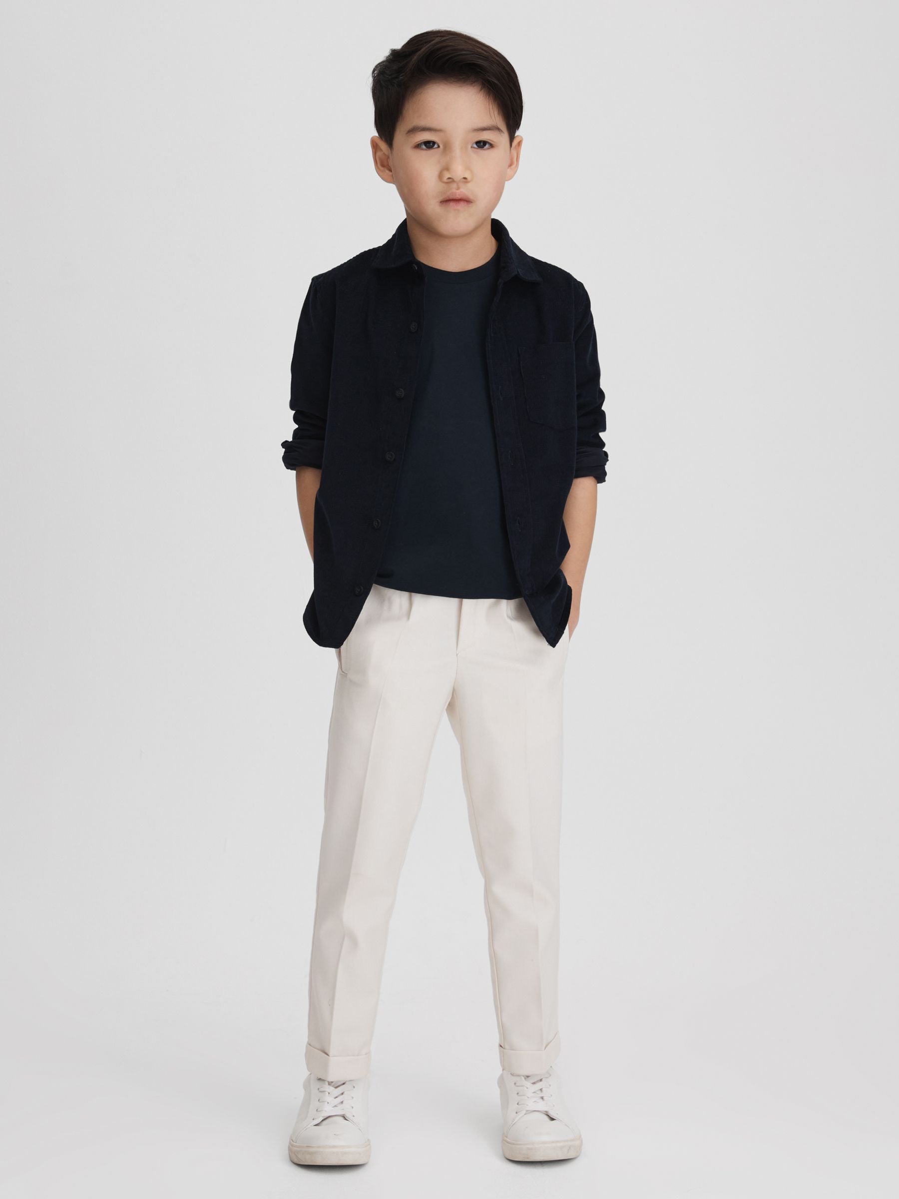 Reiss Navy Bless 3-9 yrs Cotton Crew-Neck T-Shirt image 4