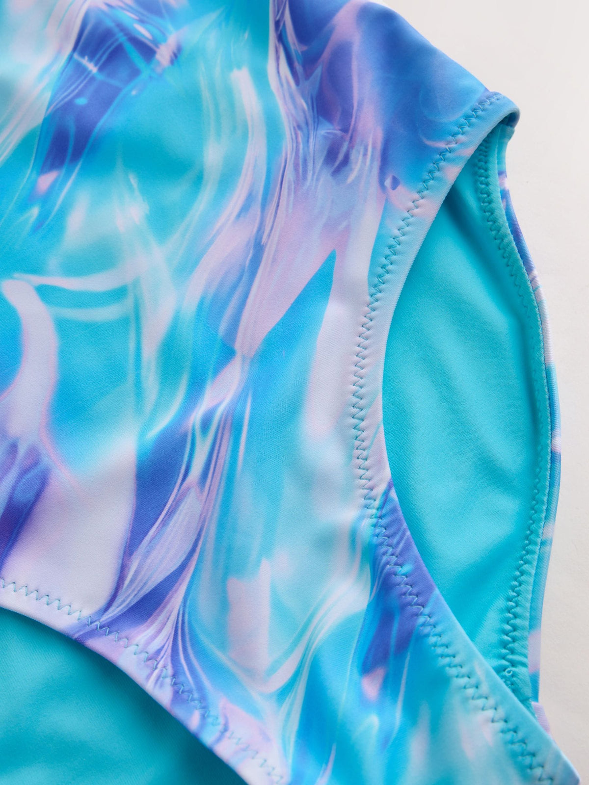 Blue Swirl Double Strap Swimsuit (3-16yrs) - image 3