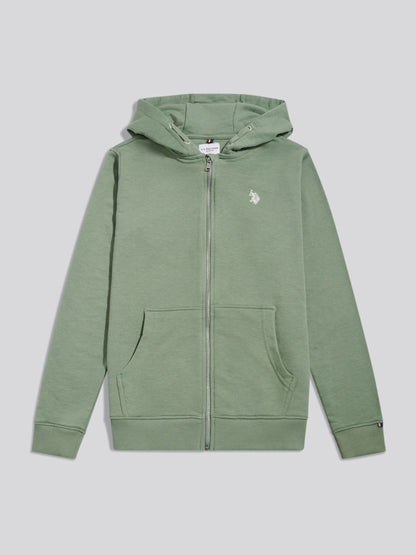 Dsiney Kidz - U.S. Polo Assn. Green Double Horsemen Zip Hoodie image 1
