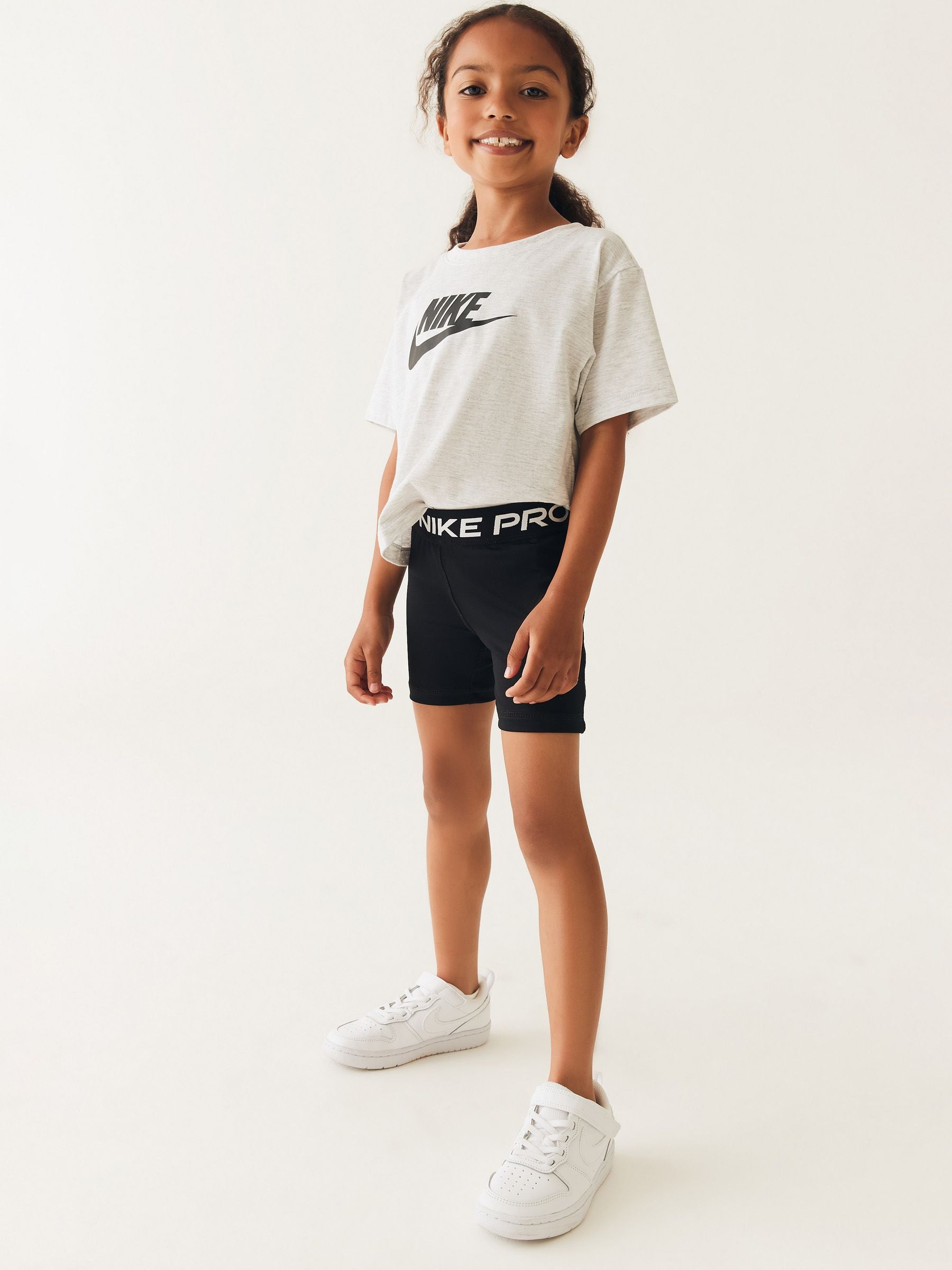 Nike Black Little Kids Pro Dri-FIT Shorts image 1