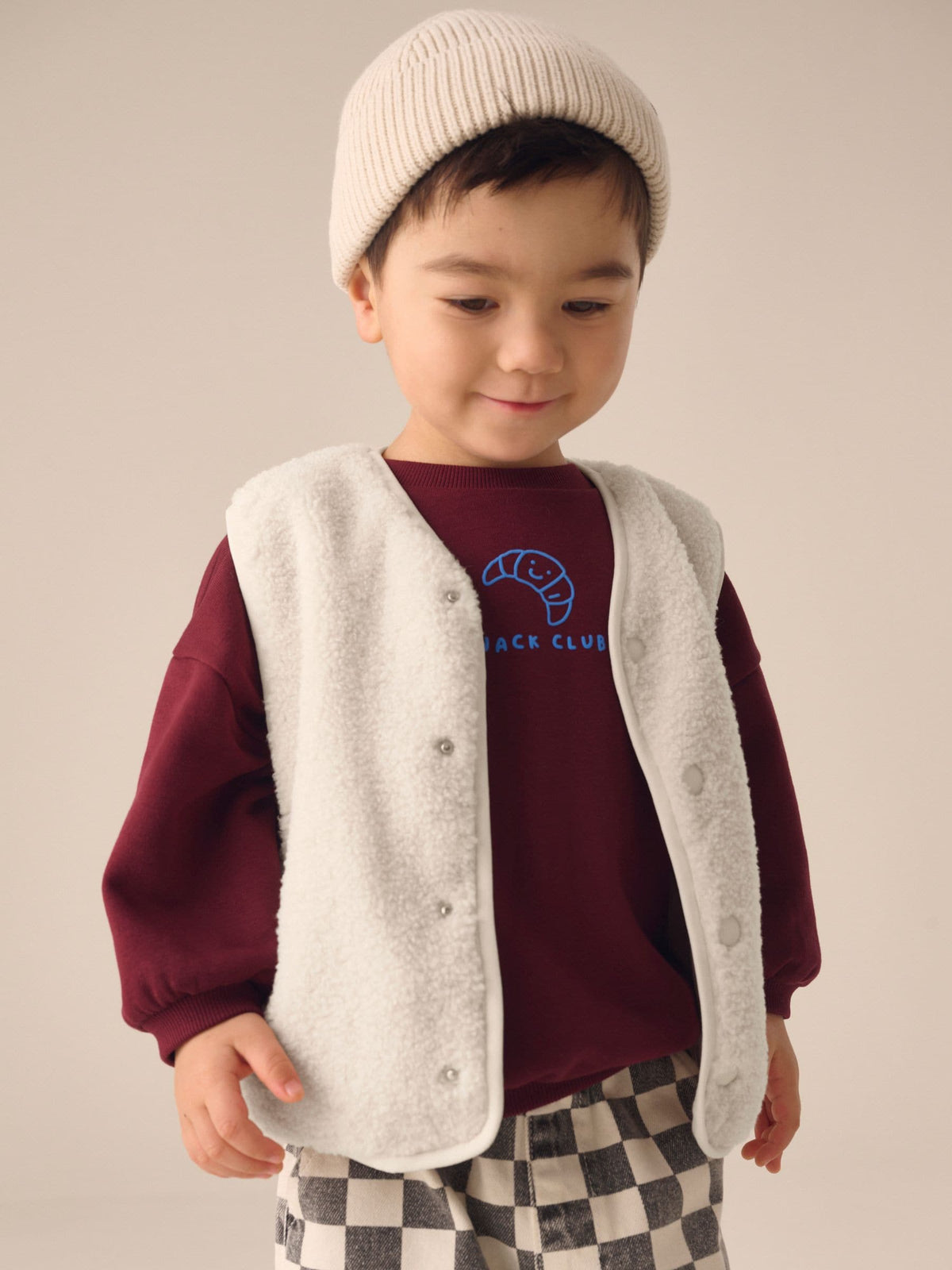 Ecru White Gilet Fleece (3mths-7yrs) - image 1