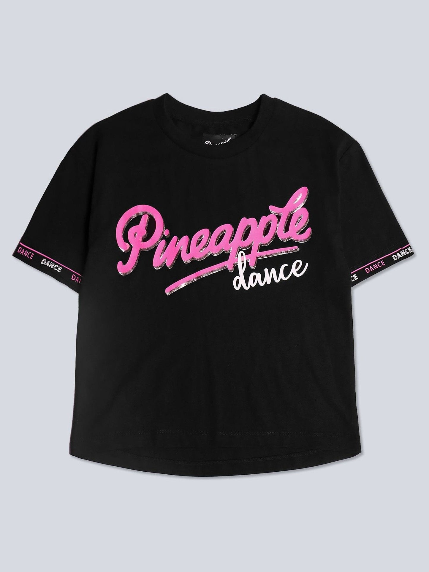 Dsiney Kidz - Pineapple Black Logo Girls Dance Crop T-Shirt image 5