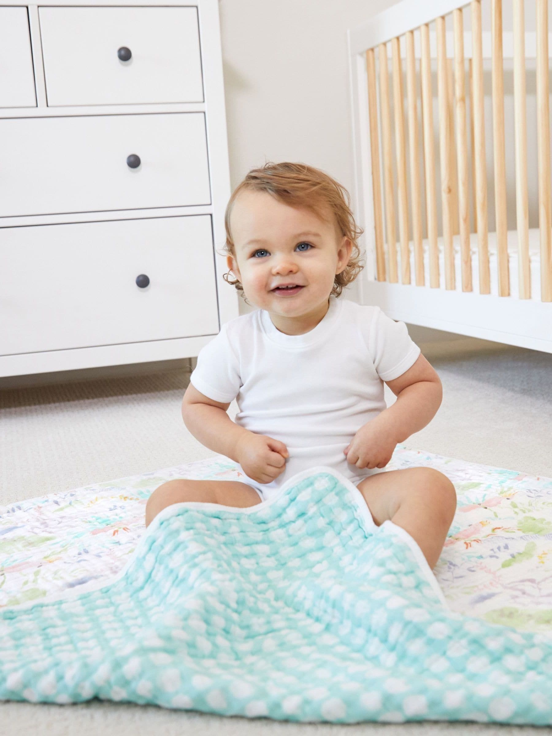 aden + anais Light Pink Essentials 100% Cotton Muslin Blanket image 1
