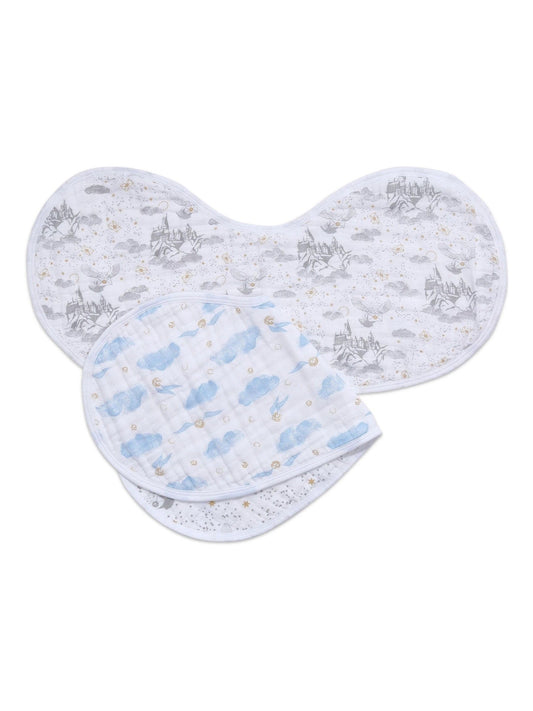 aden + anais White 100% Cotton Harry Potter Iconic Burpy Bib image 1
