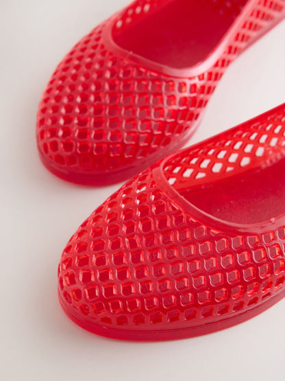 Red Jelly Ballet Shoes image 3