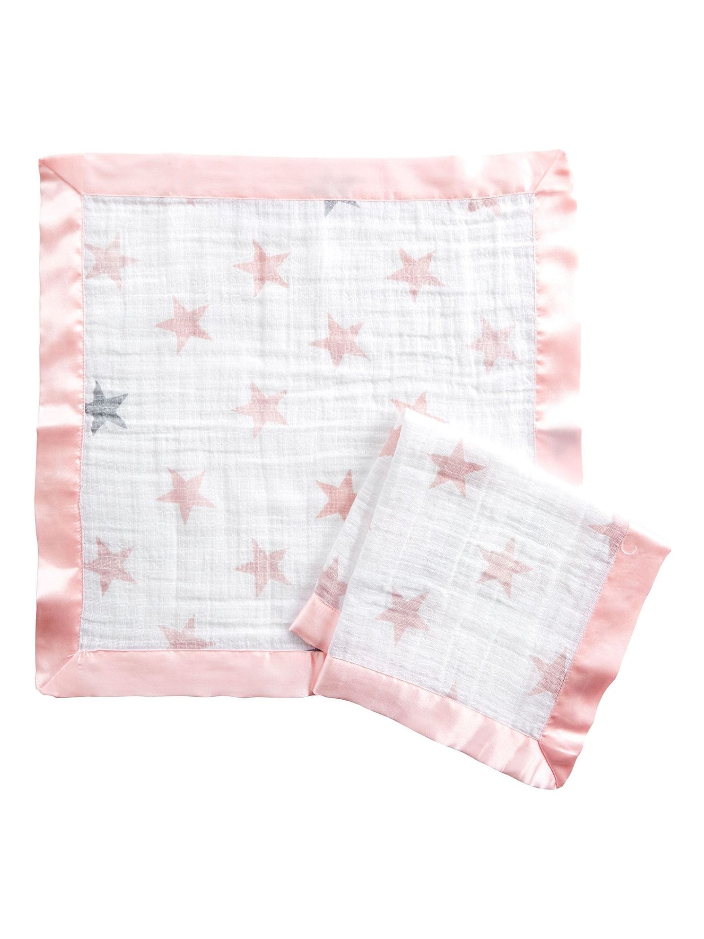 aden + anais Pink Essentials Muslin Comforter Security 100% Cotton Blankets 2 Pack image 1
