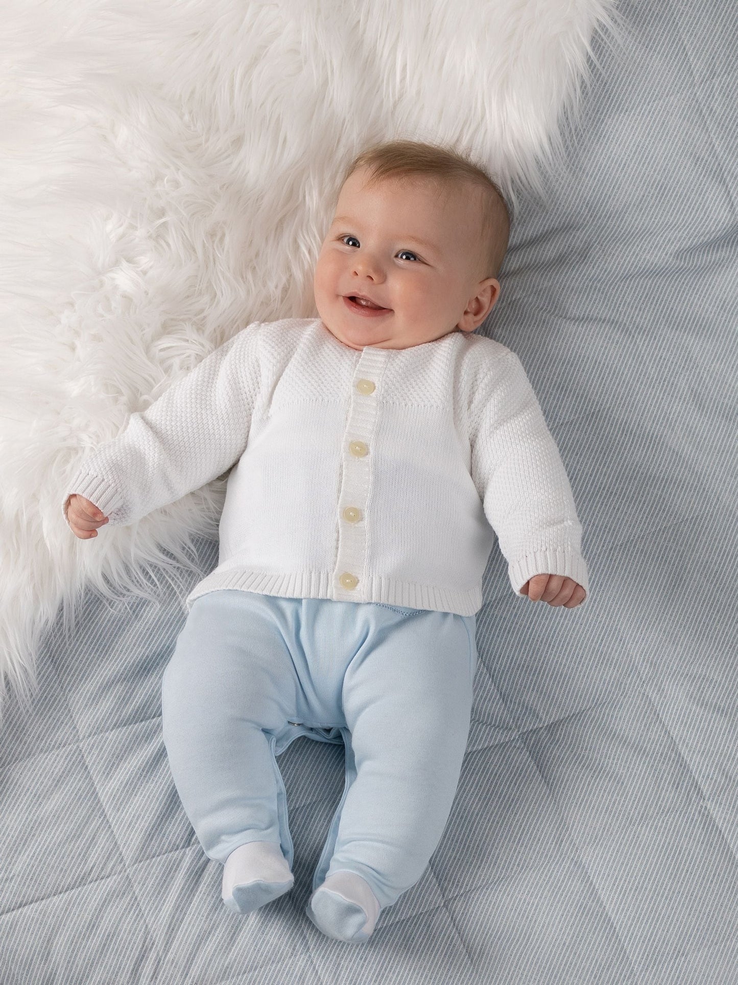 Dsiney Kidz - Emile Et Rose White True Knit Baby Cotton Cardigan image 1