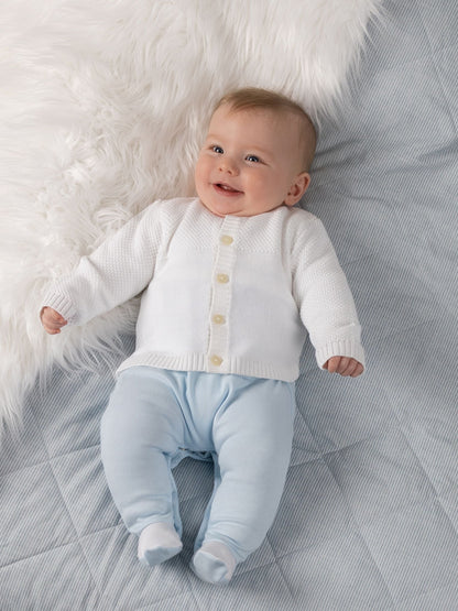 Dsiney Kidz - Emile Et Rose White True Knit Baby Cotton Cardigan image 1