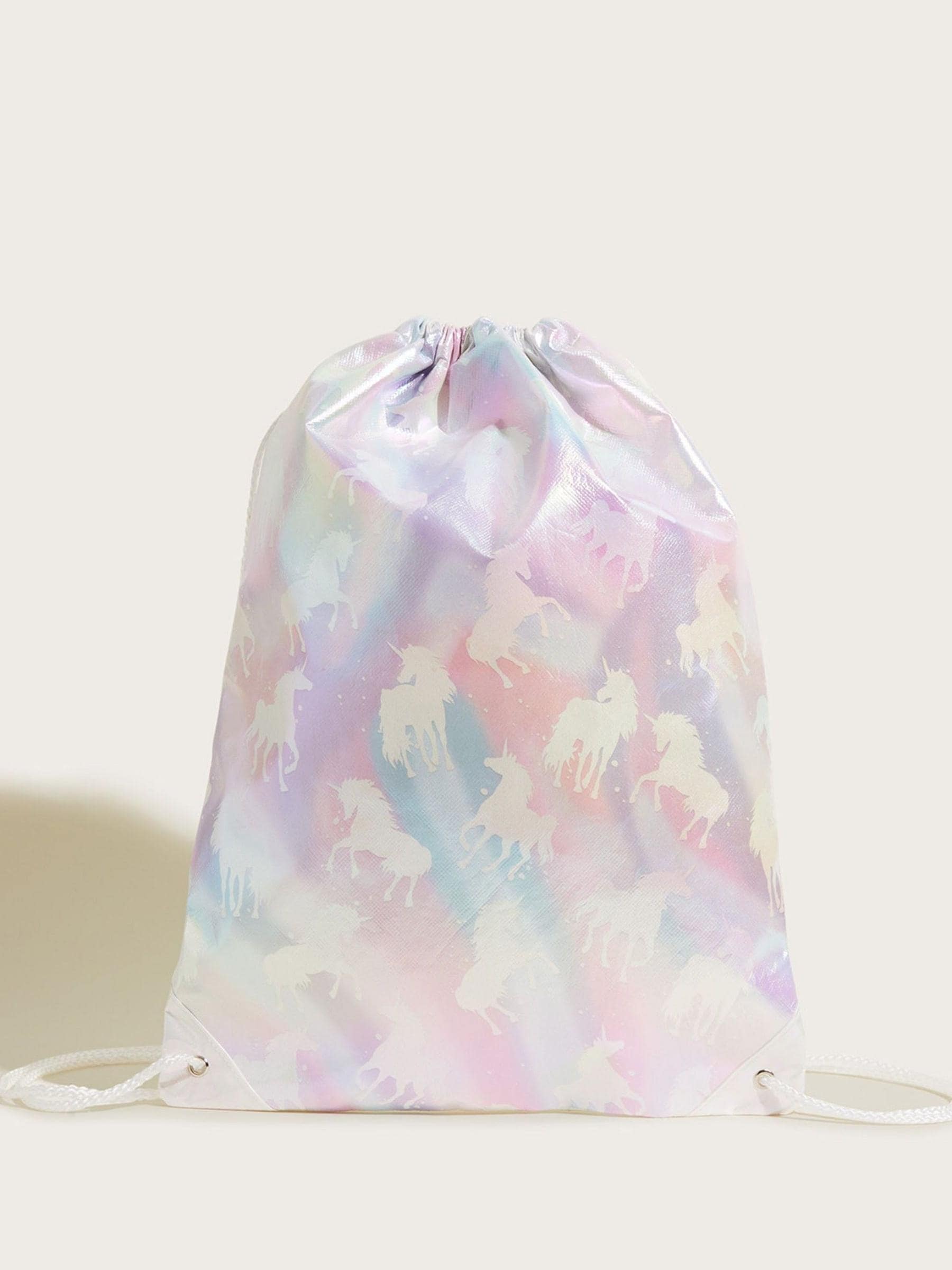 Monsoon Natural Unicorn Dreams Drawstring Bag image 1