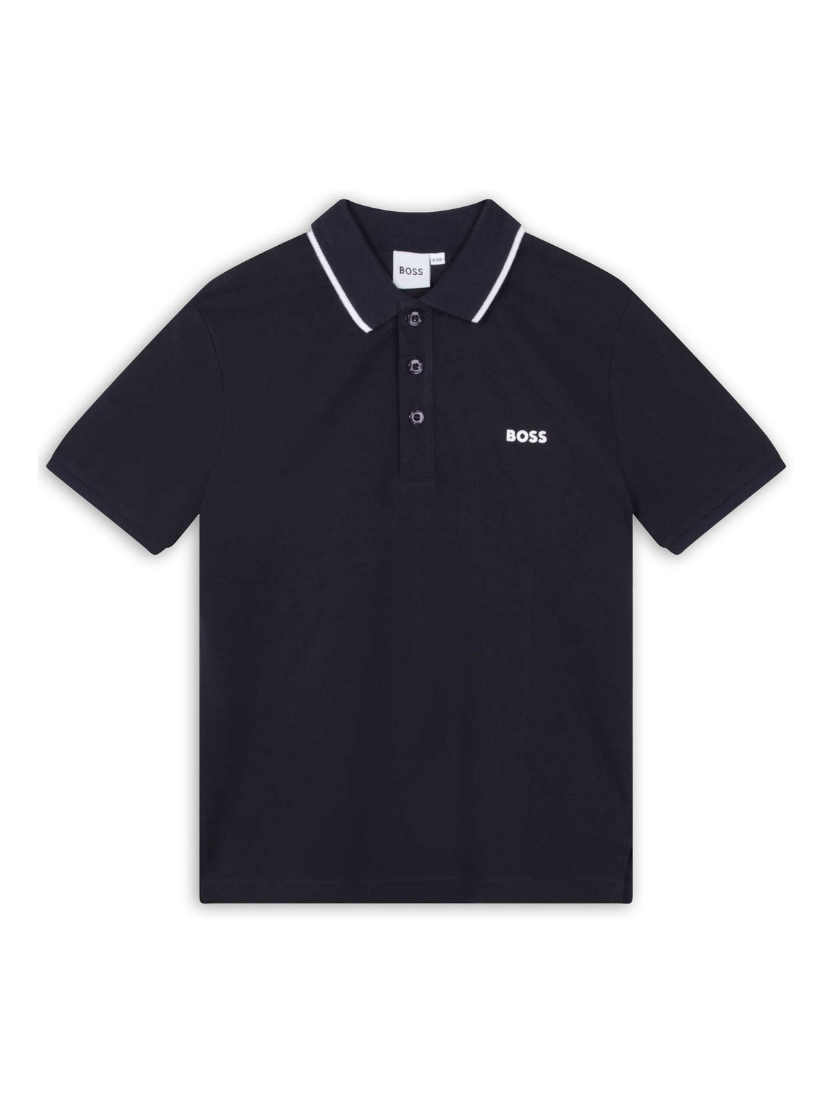 Dsiney Kidz - BOSS Navy 100% Cotton Short Sleeved Logo Polo Shirt image 1