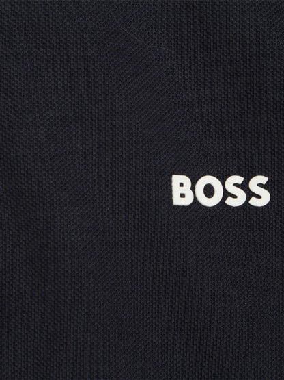 Dsiney Kidz - BOSS Navy 100% Cotton Short Sleeved Logo Polo Shirt image 3