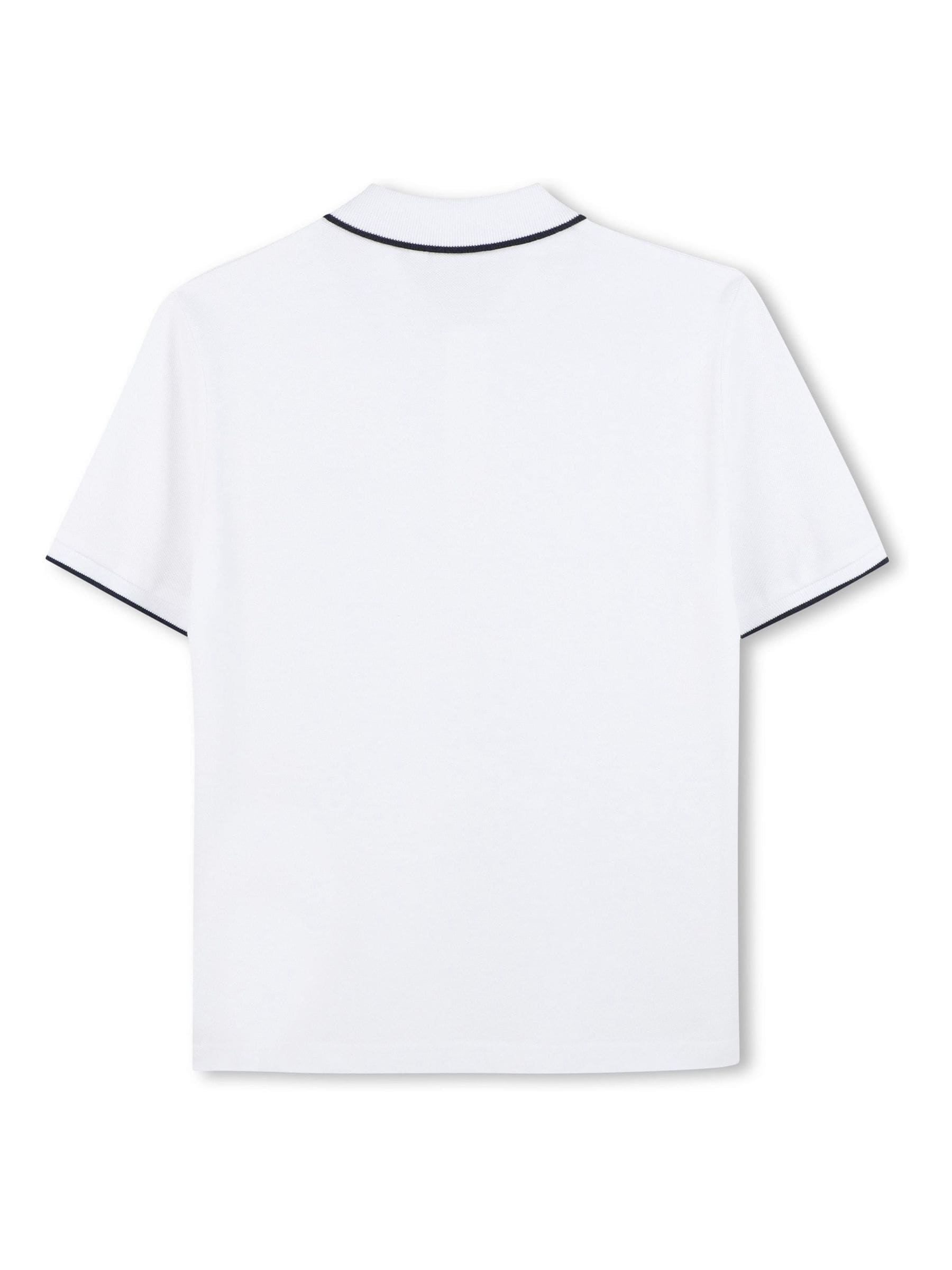 Dsiney Kidz - BOSS White 100% Cotton Short Sleeved Logo Polo Shirt image 6
