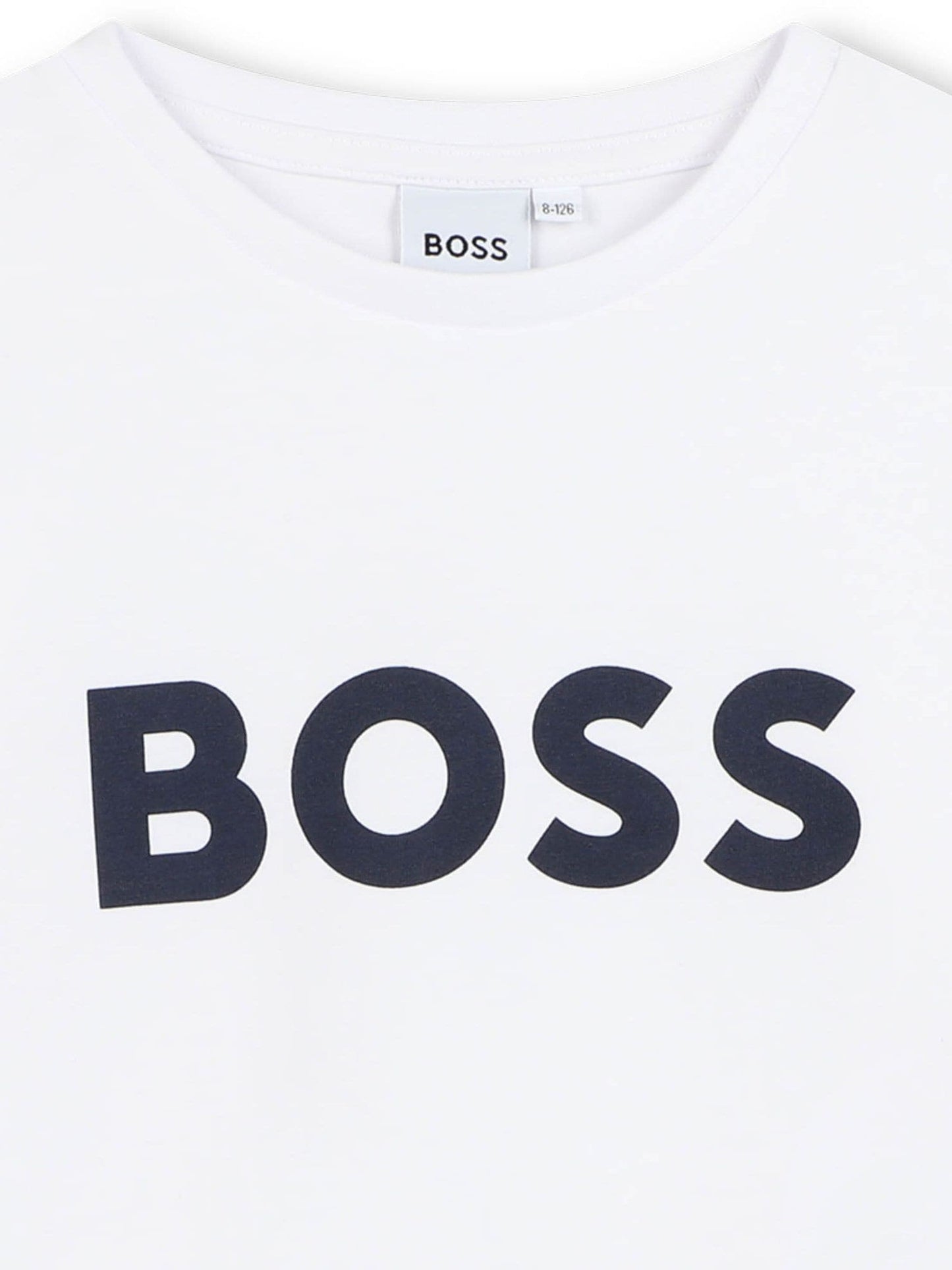 Dsiney Kidz - BOSS White Logo Short Sleeve T-Shirt image 6