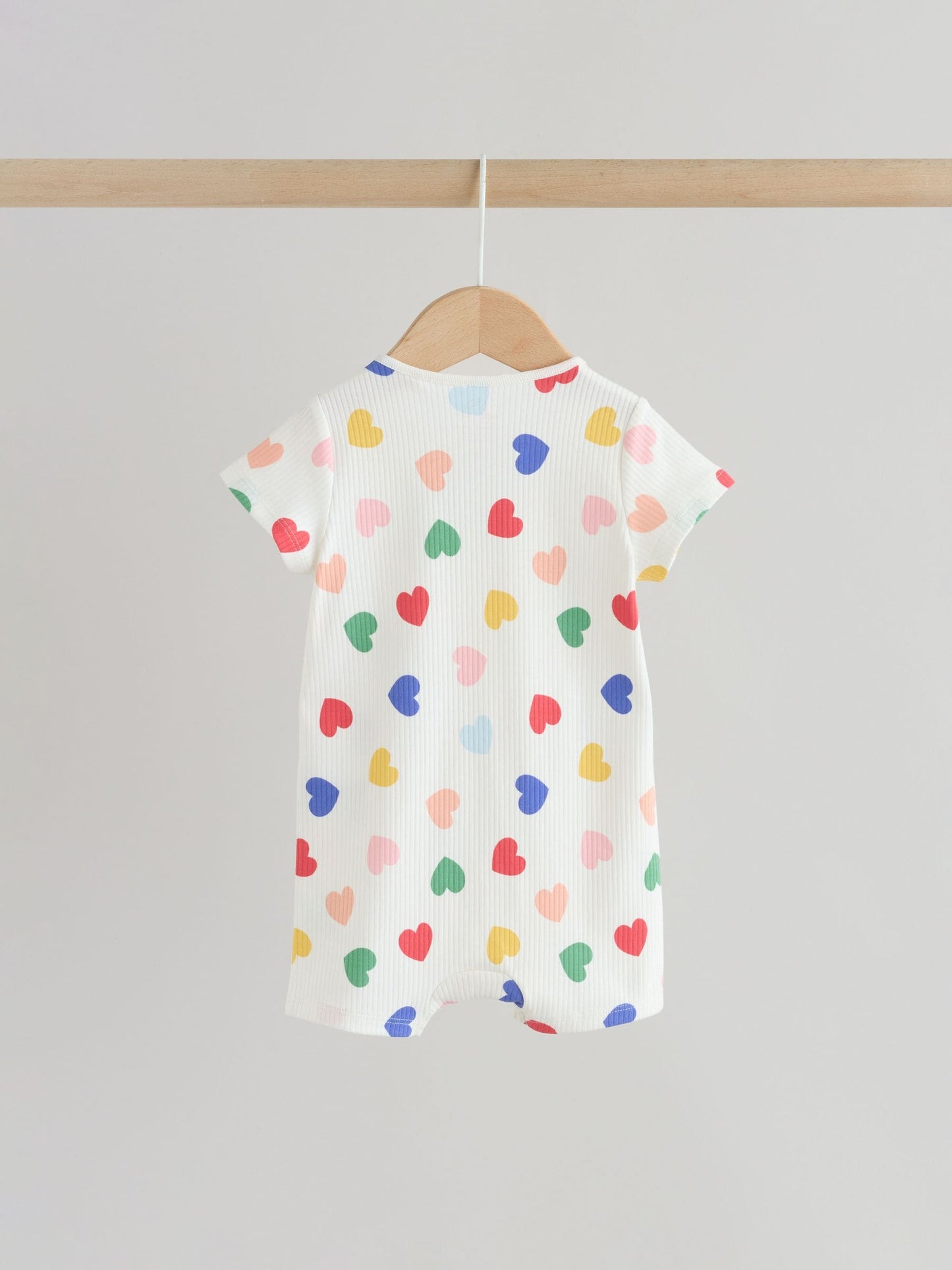 White/Blue/Red Two Way Zip Baby Rompers 3 Pack (0mths-3yrs) image 4