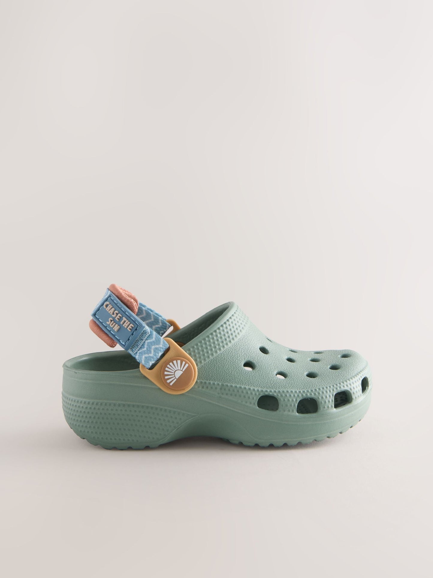 Sage Green Tape Strap Clogs image 2