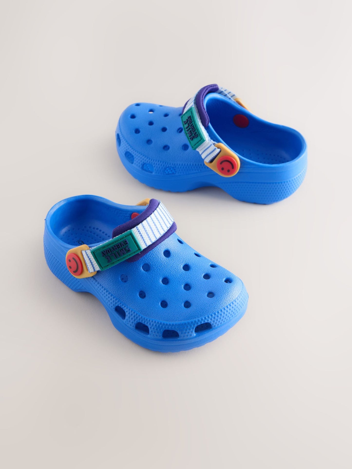 Blue Tape Strap Clogs image 1