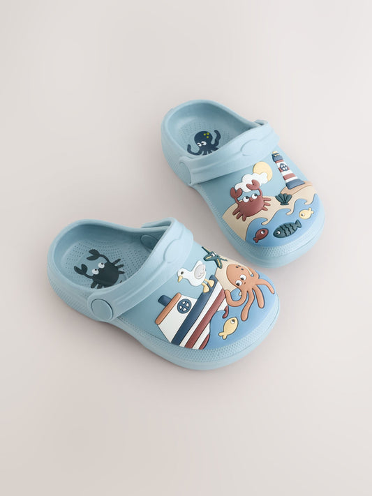 Blue Seaside Clogs image 1