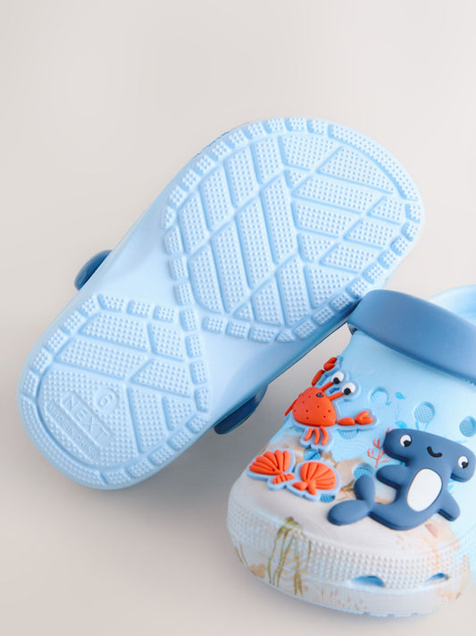 Blue Sea Creatures Standard Fit (F) Comfort Clogs image 2