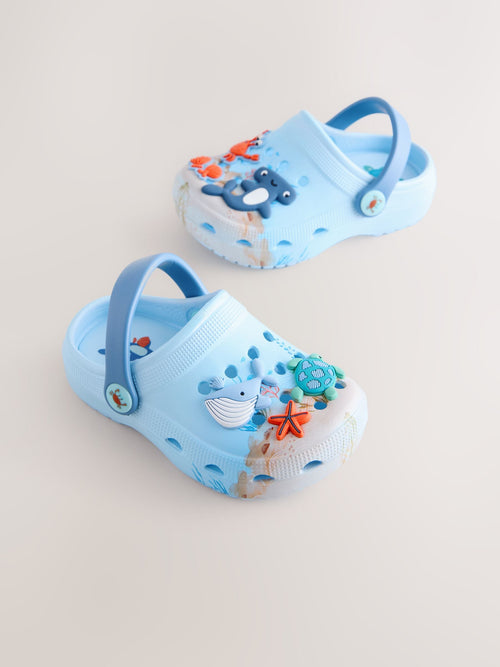 Blue Sea Creatures Standard Fit (F) Comfort Clogs image 1