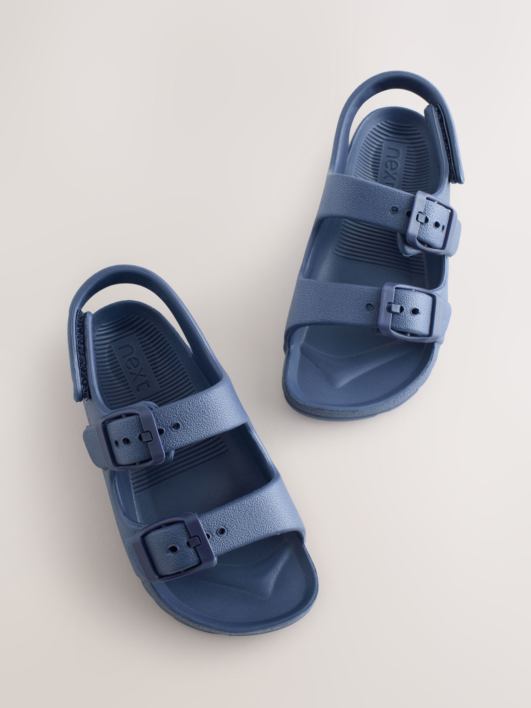 Navy Double Buckle Ankle Strap EVA Sandals image 5