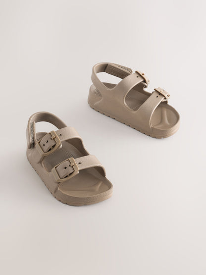 Neutral Double Buckle Ankle Strap EVA Sandals image 1