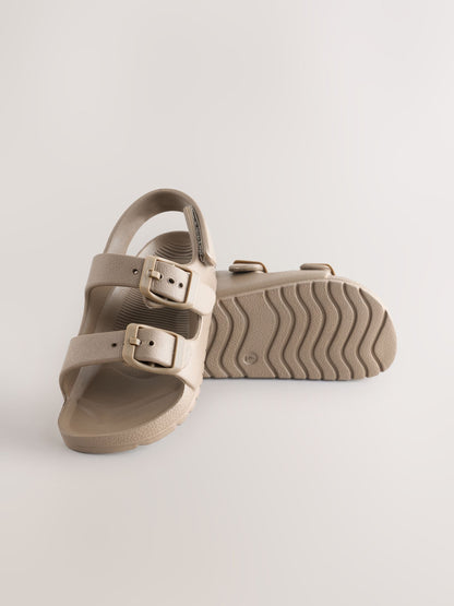 Neutral Double Buckle Ankle Strap EVA Sandals image 3