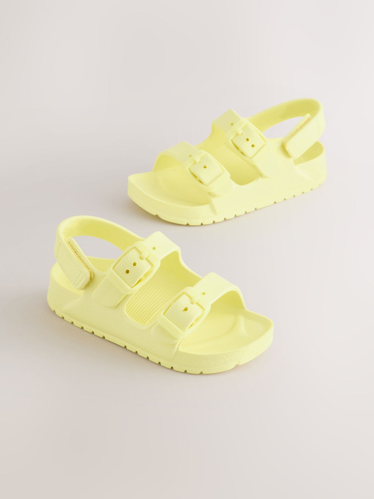 Yellow Double Buckle Ankle Strap EVA Sandals image 3