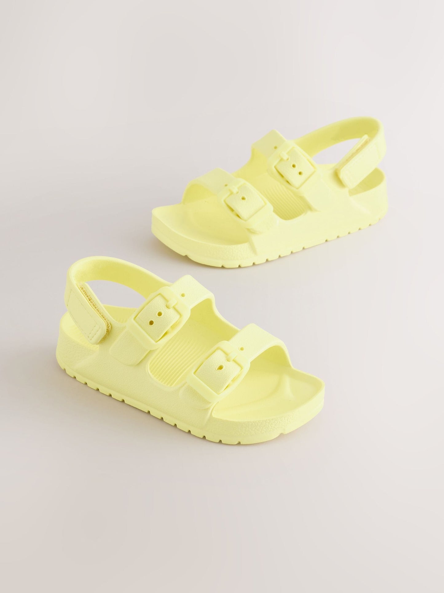 Yellow Double Buckle Ankle Strap EVA Sandals image 3