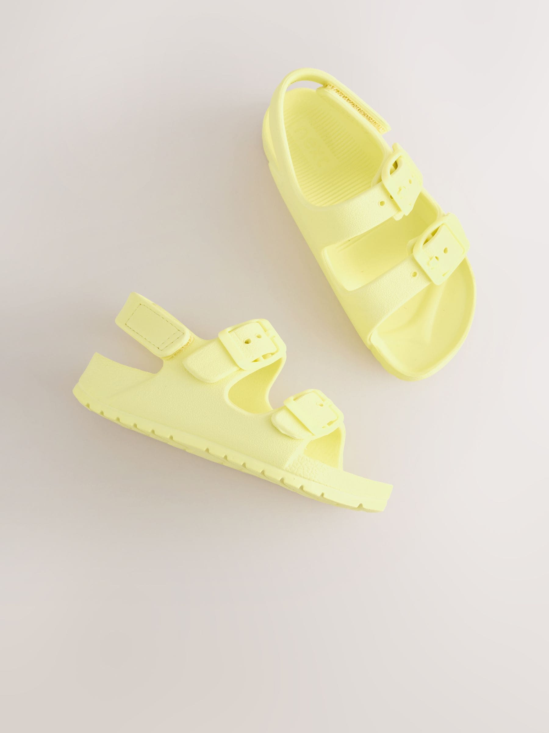 Yellow Double Buckle Ankle Strap EVA Sandals image 4