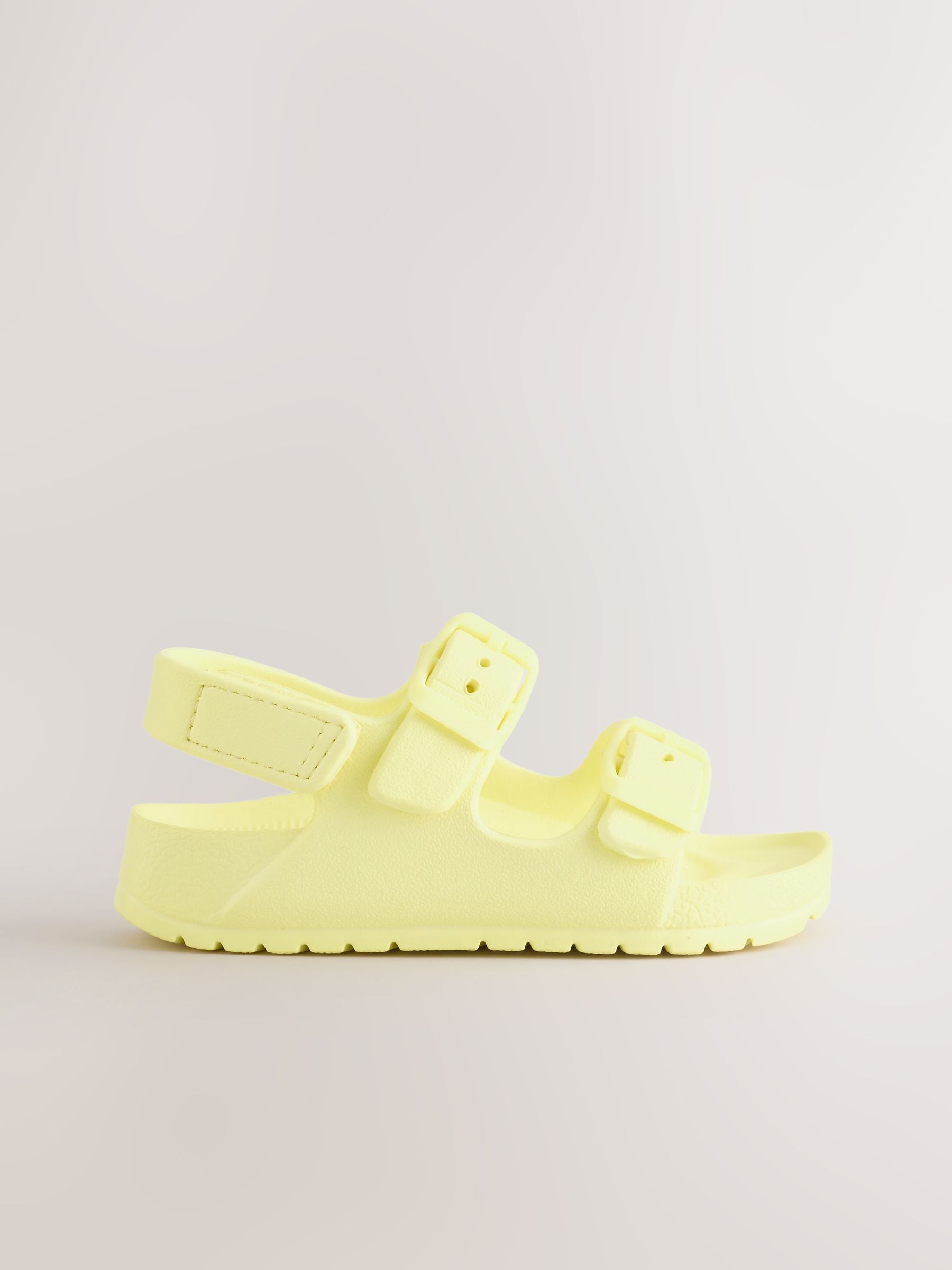 Yellow Double Buckle Ankle Strap EVA Sandals image 5