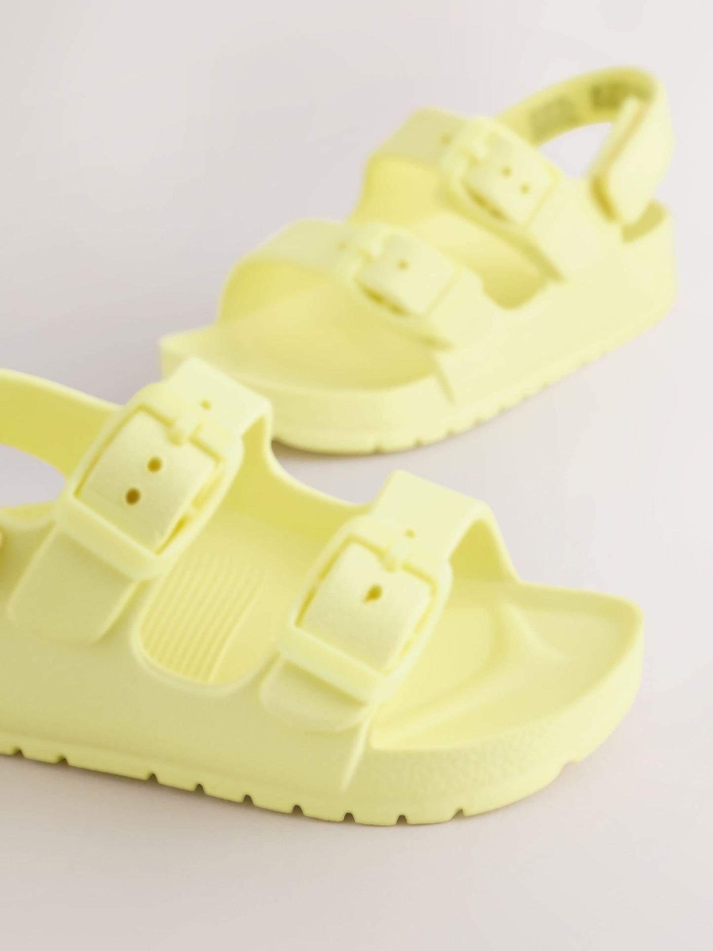 Yellow Double Buckle Ankle Strap EVA Sandals image 7