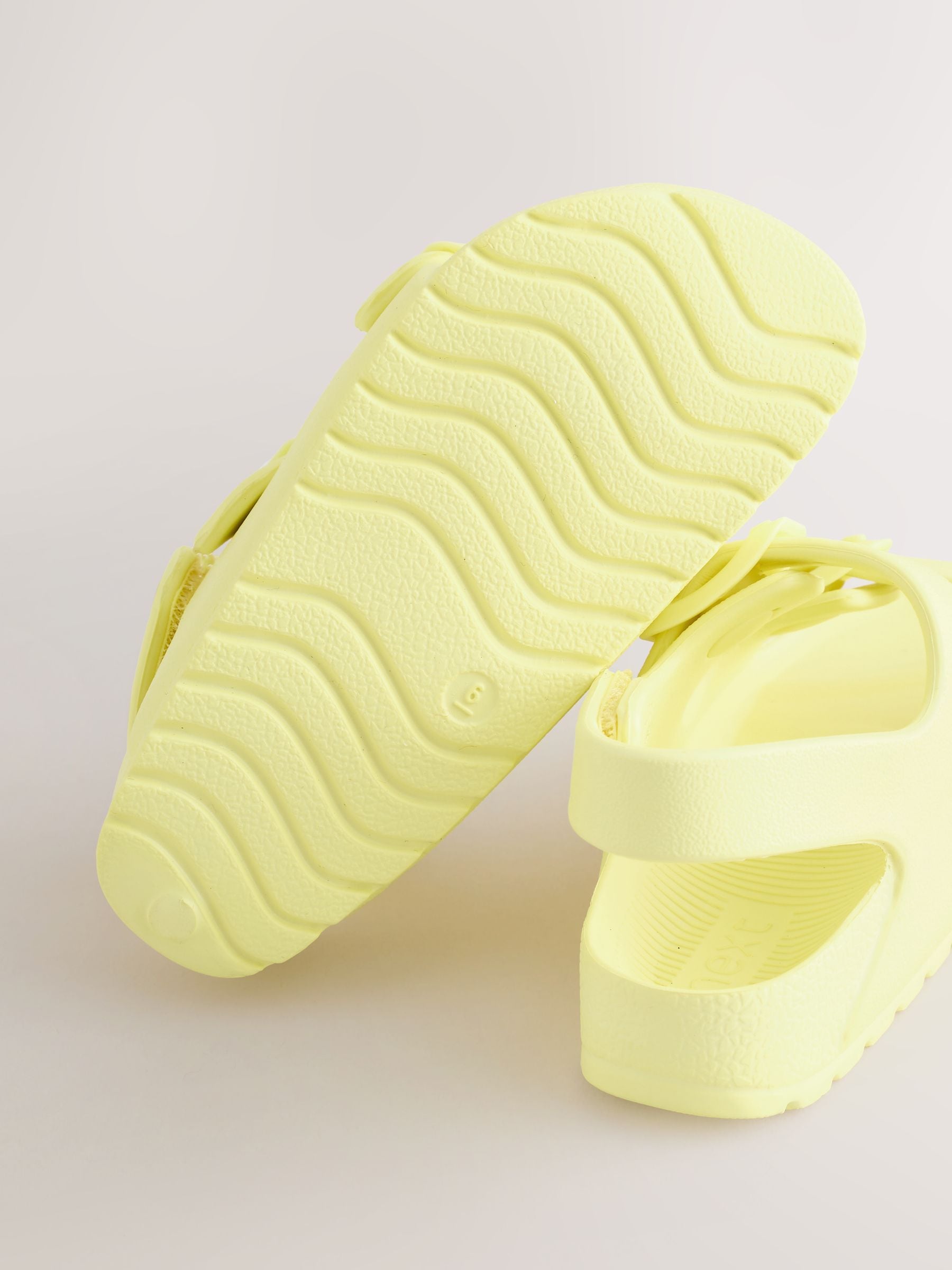 Yellow Double Buckle Ankle Strap EVA Sandals image 8