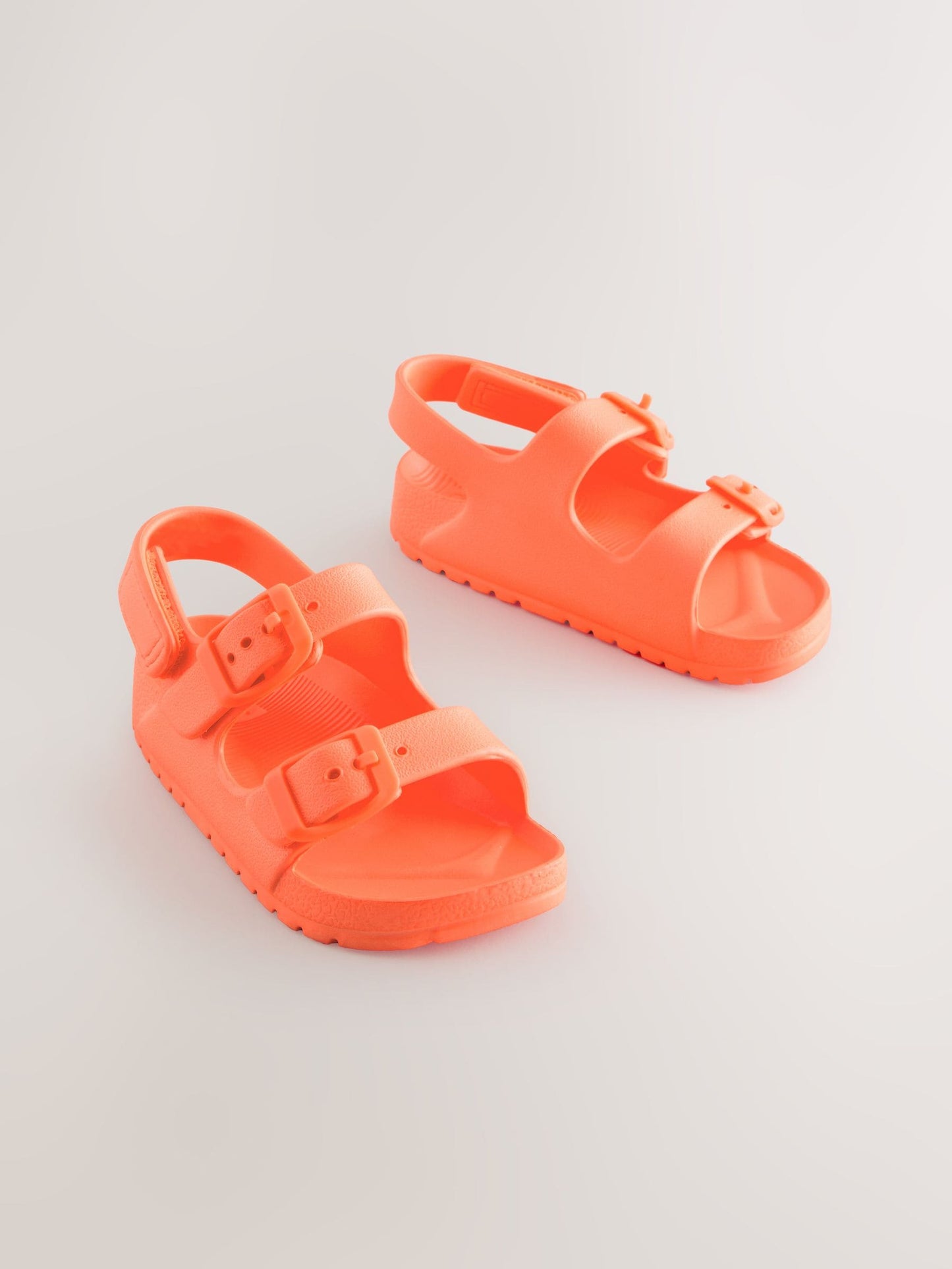 Orange Double Buckle Ankle Strap EVA Sandals image 1
