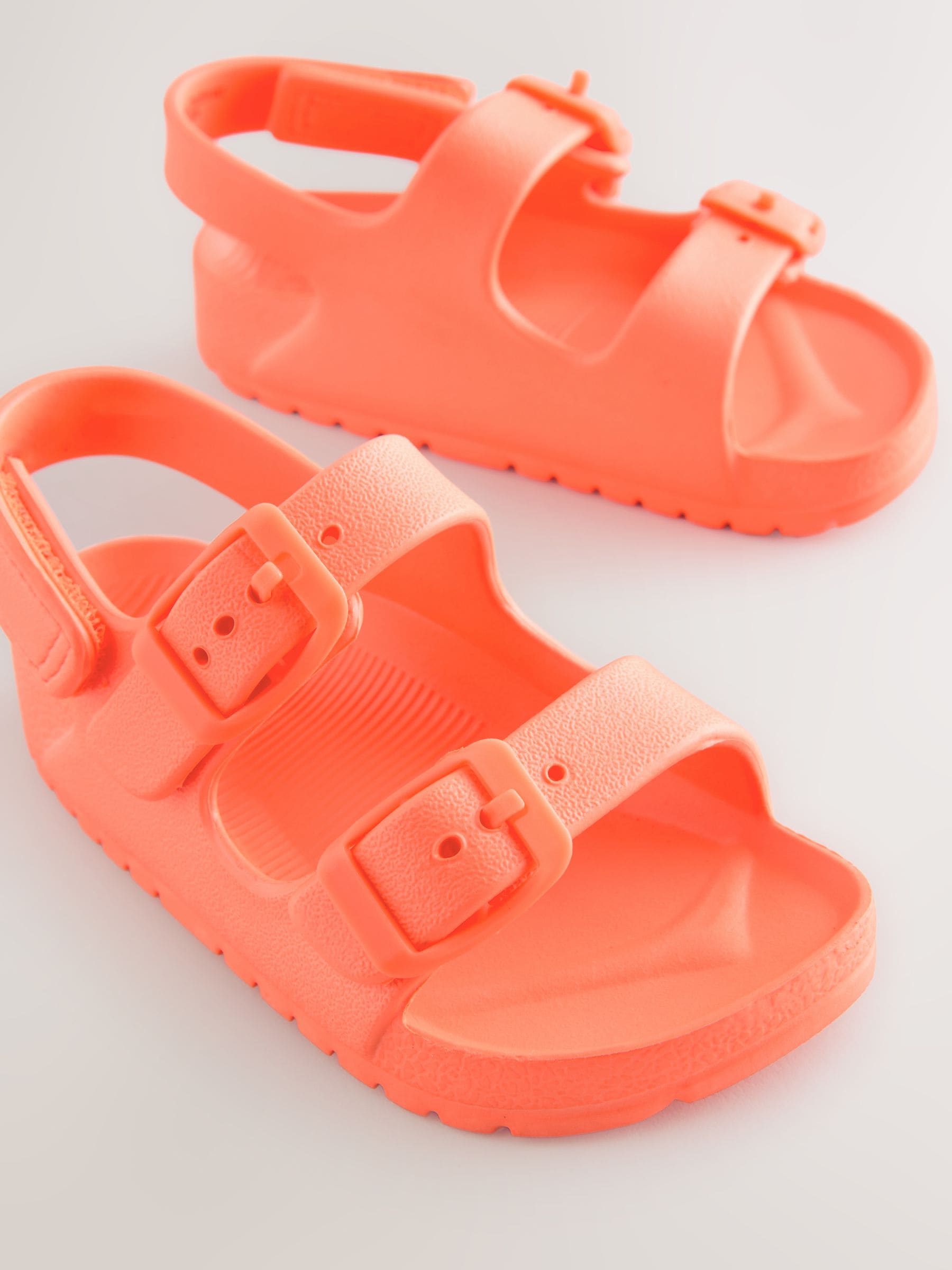 Orange Double Buckle Ankle Strap EVA Sandals image 3