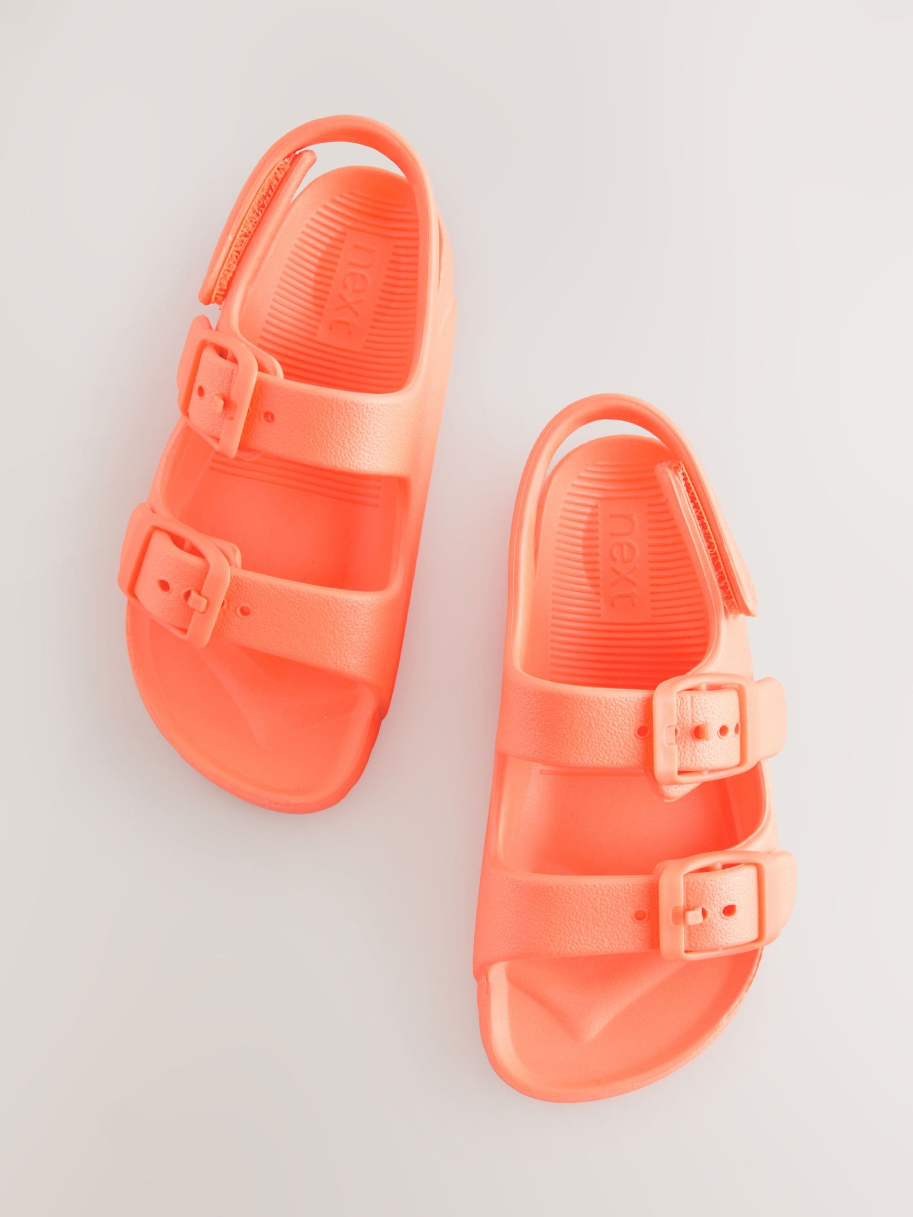 Orange Double Buckle Ankle Strap EVA Sandals image 4