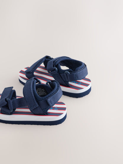 Navy Standard Fit (F) Touch Fastening Trekker Walking Sandals image 6