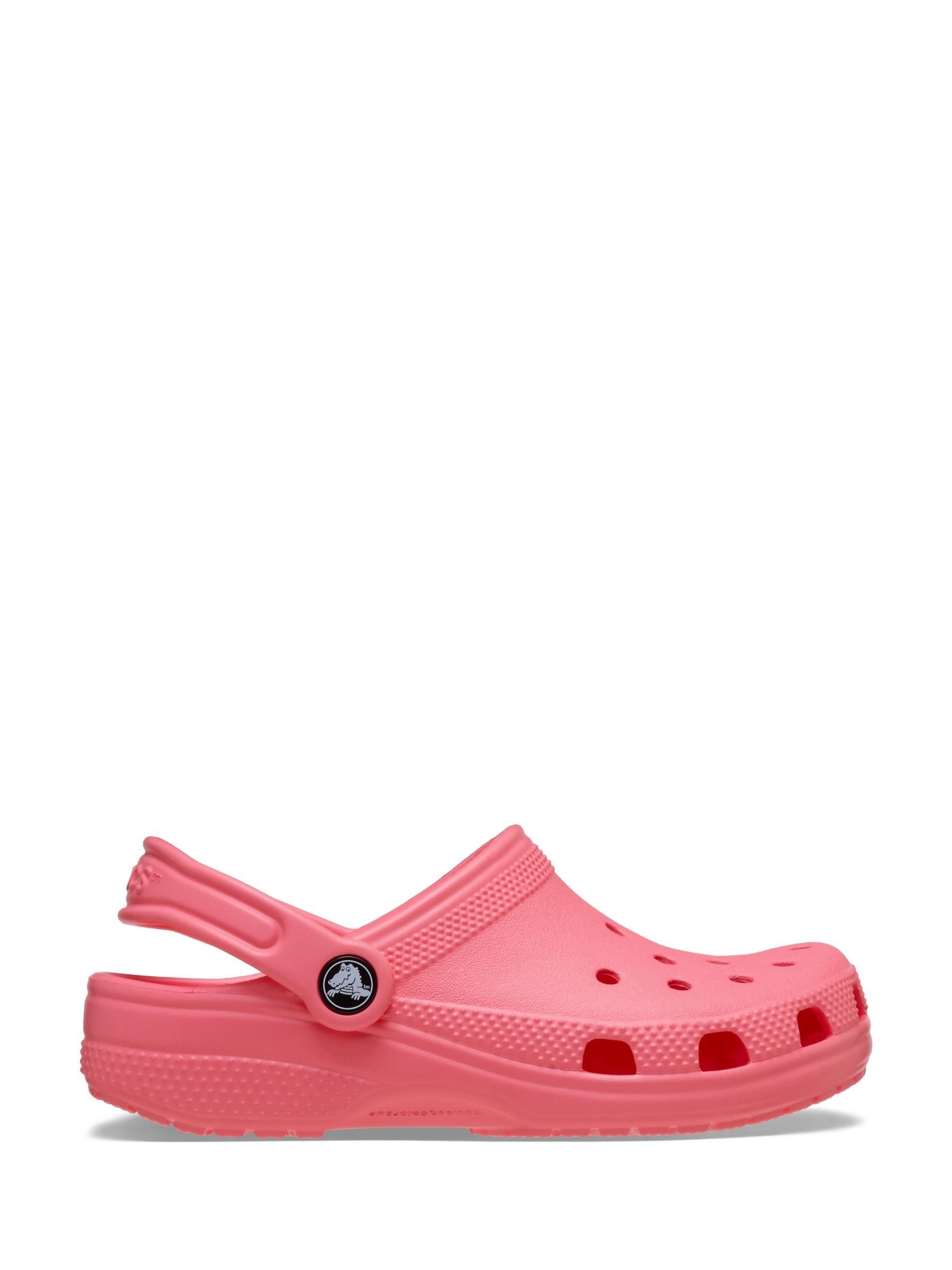 Crocs Coral Pink Kids Unisex Classic Clogs image 1