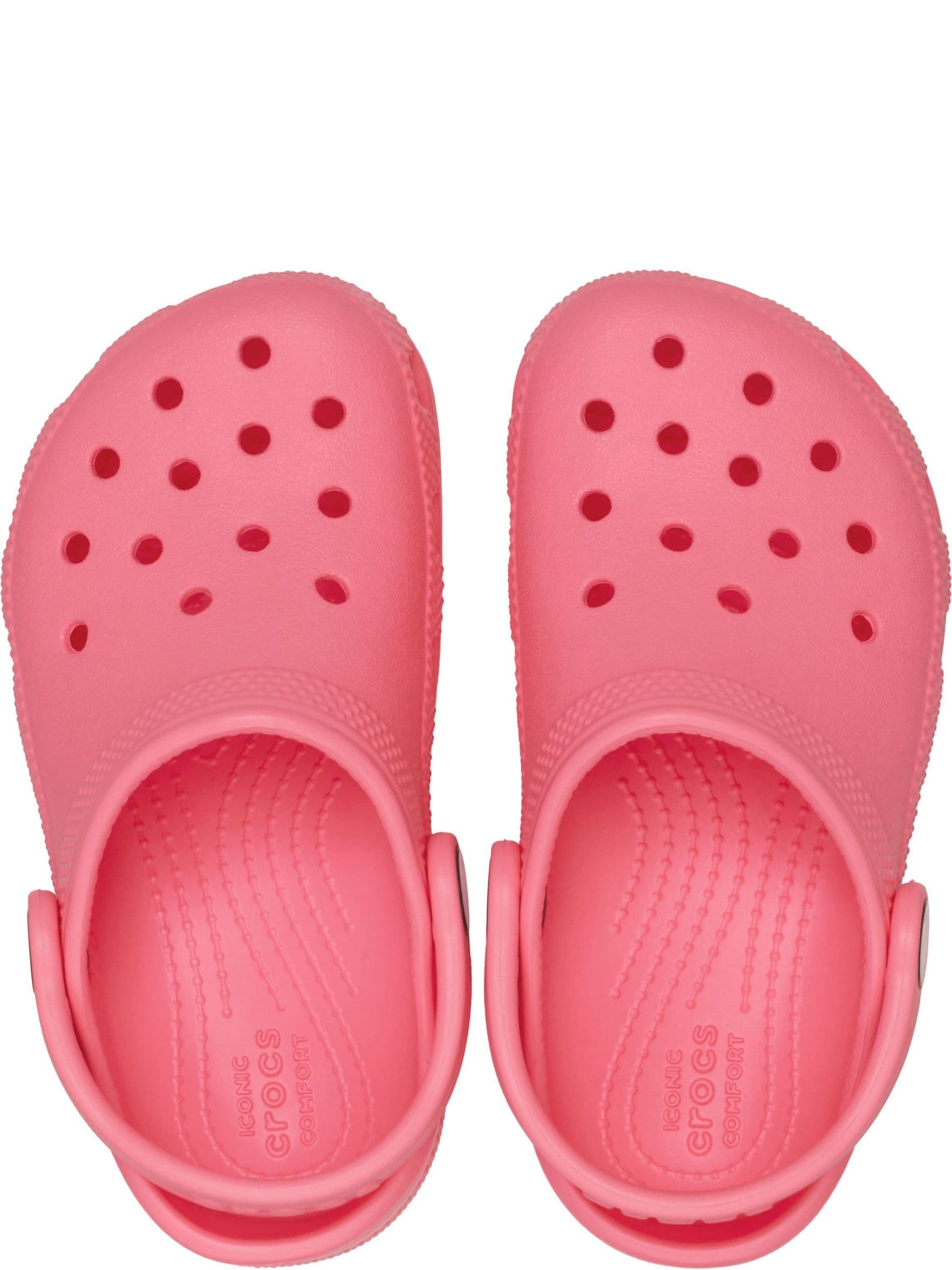 Crocs Pink Coral Toddler Classic Clogs Sandals image 5